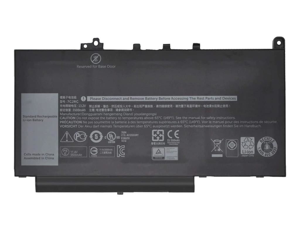 Dell Latitude E7270, E7470, 7CJRC Notebook Bataryası, Laptop Pili - 3 Cell / RDL-221