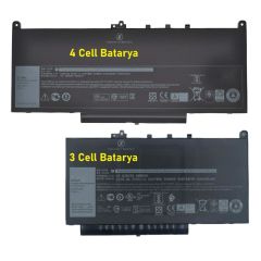 Dell Latitude E7270, E7470, 7CJRC Notebook Bataryası, Laptop Pili - 3 Cell / RDL-221