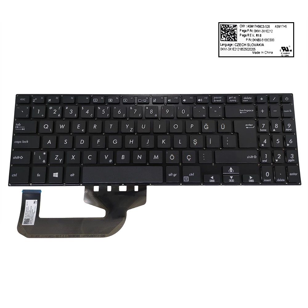 Asus X507MA-BR001T X507MA-BR060T X507MA-BR Klavye (Siyah TR)