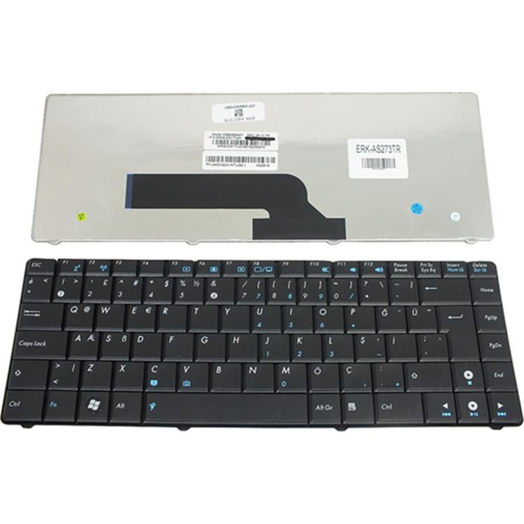 Asus K40, K40A, K40Ab, K40Ac, K40Ad, K40Ae, K40Af, K40C, K40I, K40Id, K40Ie, K40Ij, K40IL, K40In, K40Ip Klavye TR