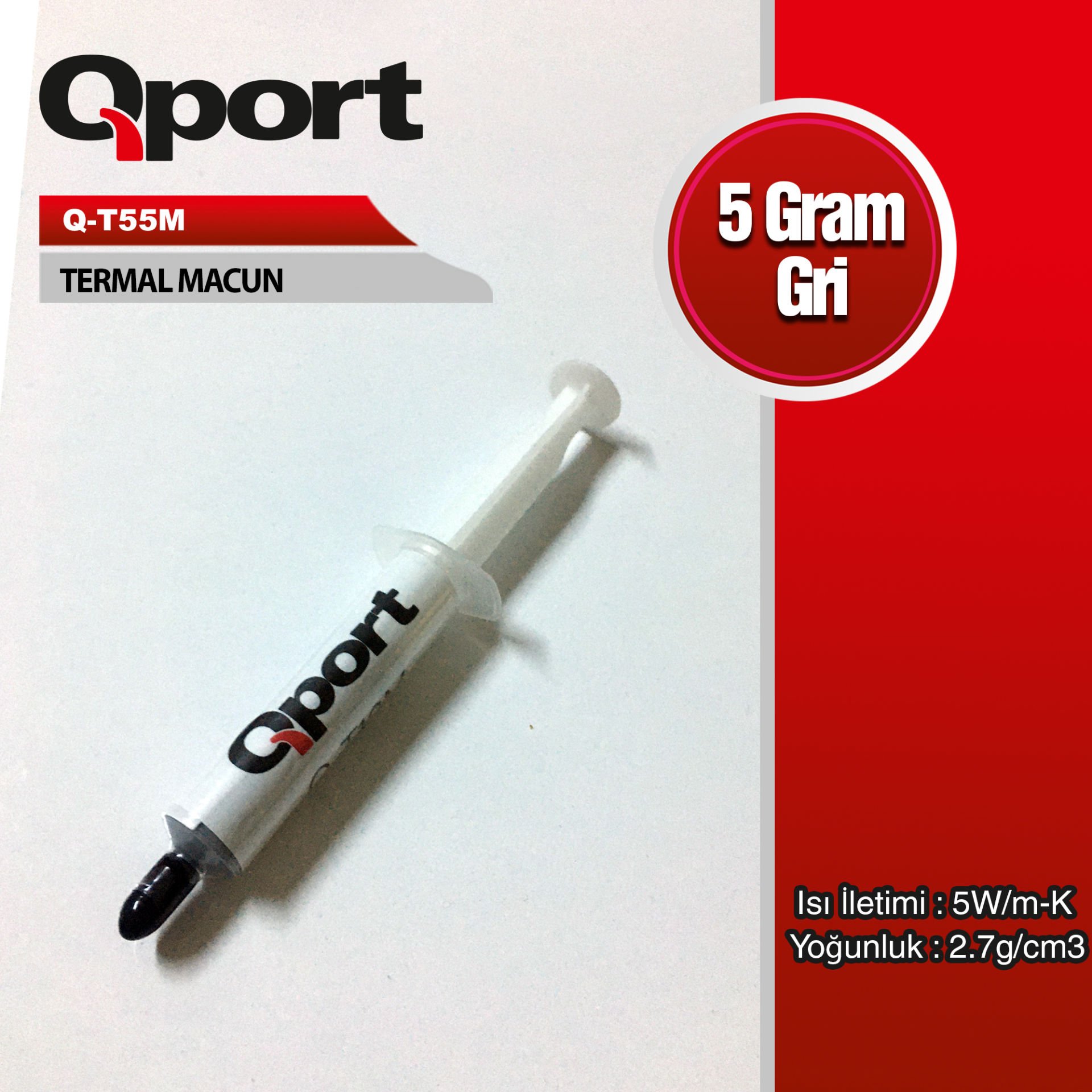 QPORT Q-T55M 5GRAM 5W/M-K 2.7/CM3 TERMAL MACUN