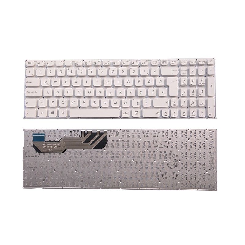 Asus A541N A541N-GQ348T Notebook Klavye (Beyaz TR)