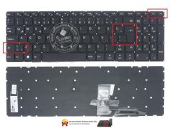 Lenovo uyumlu 80SY026ATX V310 80SY02PETX Notebook Klavyesi, Laptop Tuş Takımı (Siyah TR)