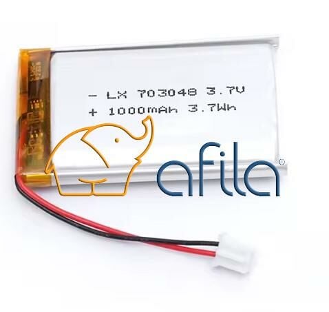 703048 3.7V 1200MAH LITHIUM POLYMER BATTERY (Lityum Polimer Ciklet Pil)