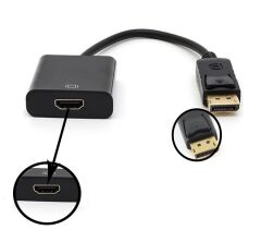 Display Port To HDMI Dişi 15cm Çevirici Kablo (34219 - PM-34219) HDX7767