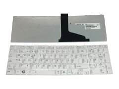 Toshiba Satellite L870-18J, L870-18M uyumlu Notebook Klavyesi (Beyaz TR)
