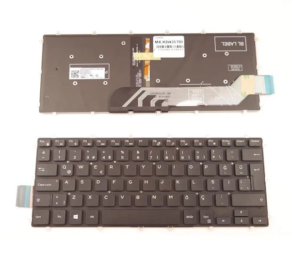 Dell inspiron P83G002 Notebook Klavyesi, Laptop Tuş Takımı (Siyah TR) ışıklı