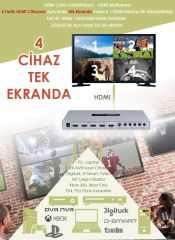 Afila - Balandi BD-3140H Switch HDMI Çoklu Görüntüleyici 4 in 1 OUT (4 Cihaz 1 Ekrana)