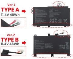 Asus TUF Gaming F15 ‎FX506HEB-HN148 uyumlu Notebook Bataryası, Pili (Ver.2)