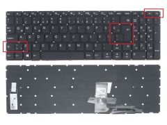 Lenovo uyumlu ideaPad 310 80SM00DDTX Notebook Klavyesi, Laptop Tuş Takımı (Siyah TR)