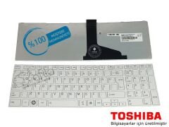 Toshiba Satellite Pro L870-149, L870-171 uyumlu Notebook Klavyesi (Beyaz TR)