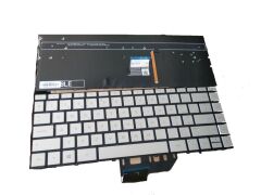 HP Spectre 13-AH 13-AE Notebook Klavyesi - Gümüş - TR - Işıklı