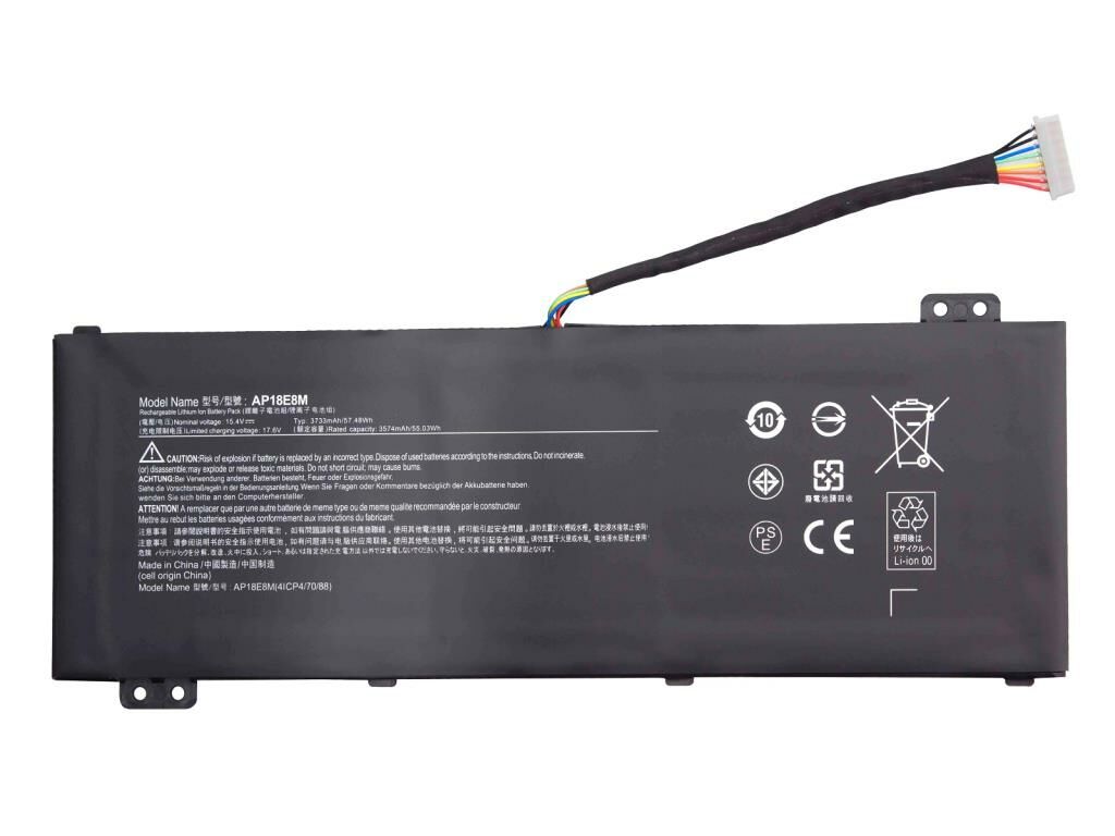 Acer Nitro AN515-54-56T1, AN515-54-57LV, AN515-54-5812 Batarya, Pil