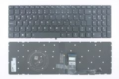 Lenovo uyumlu 80SR006HTX, 80SR006PTX Notebook Klavyesi, Laptop Tuş Takımı (Siyah TR) ışıklı