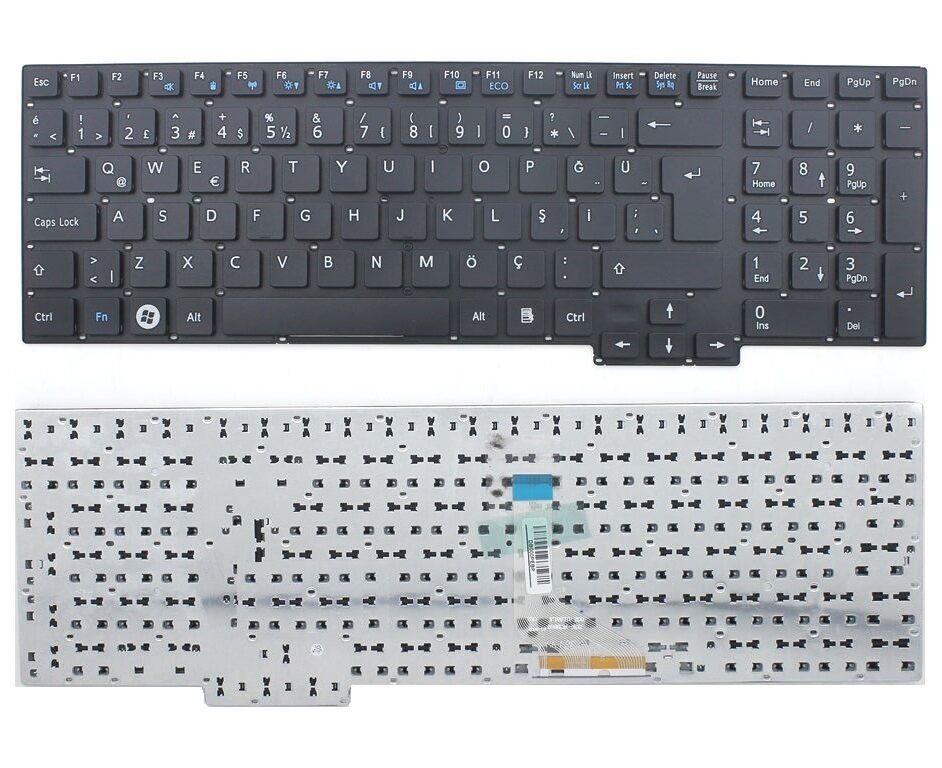 Fujitsu LifeBook AH532/G52 Notebook Klavyesi (Siyah TR) / Çerçevesiz