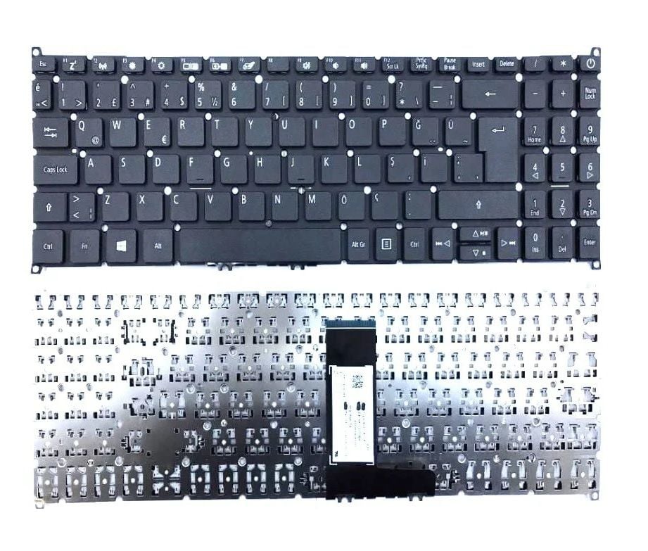 Acer Aspire A315-42G-R3SA Notebook Klavyesi, Laptop Tuş Takımı (Siyah TR)