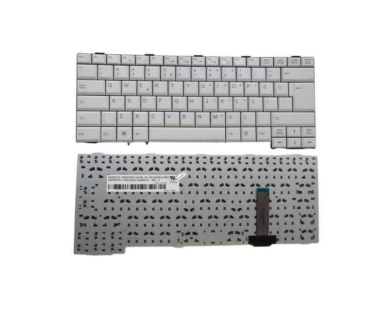 Fujitsu Lifebook CP474627-01 Notebook Klavyesi - Beyaz - TR