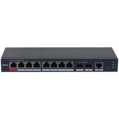 DAHUA S4210-8GT-110 8 PORT 8XGE-2XGE/SFP-1XGE YÖNETİLEBİLİR 110W POE SWİTCH