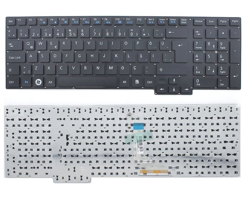 Fujitsu LifeBook N532, Nh532 Notebook Klavyesi (Siyah TR) / Çerçevesiz