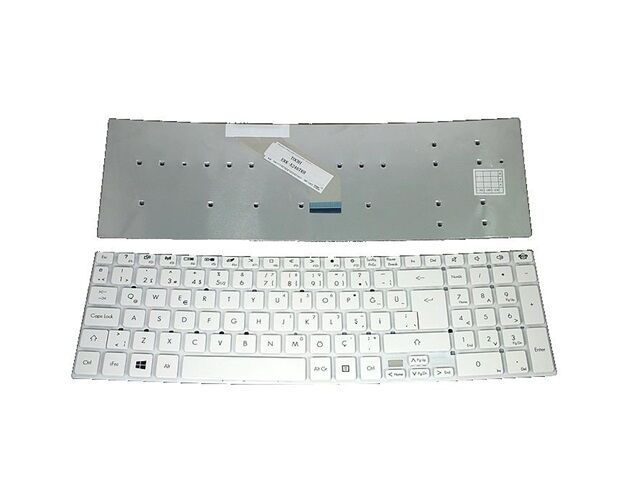 Acer Aspire E15 E5-571-37A0 Notebook Klavyesi (Beyaz TR)