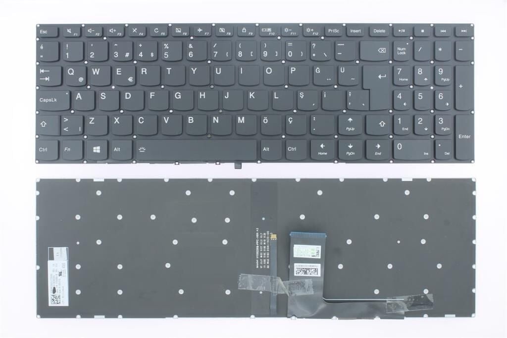 Lenovo uyumlu PM5NR-TR, PM5NR-US Notebook Klavyesi, Laptop Tuş Takımı (Siyah TR) ışıklı