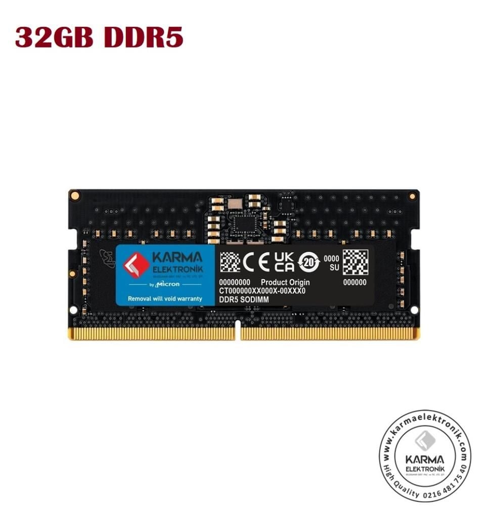 NTB 32GB DDR5 4800MHz Notebook Ram Bellek