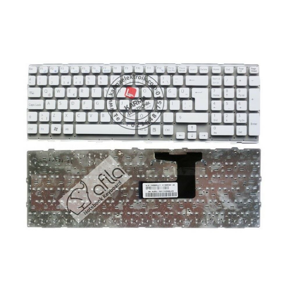 Sony VAIO VPC-EH2P1E/W VPC-EH2Z1E/L Notebook Klavye - Beyaz - TR