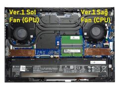 HP Victus 16-e1011nt (68S27EA04) Notebook Gpu Ekran Kartı Fanı - V1 / 60W