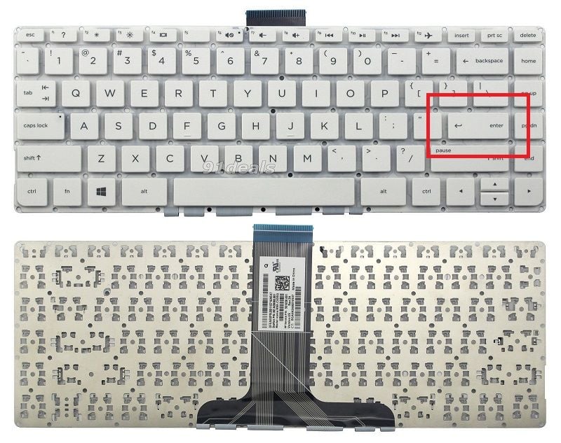 HP Stream 14-ax002nt (1JL58EA) Notebook Klavye (Beyaz TR) Ver.2