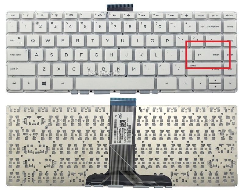 HP Stream 14-ax007nt (2EQ04EA) Notebook Klavye (Beyaz TR) Ver.2
