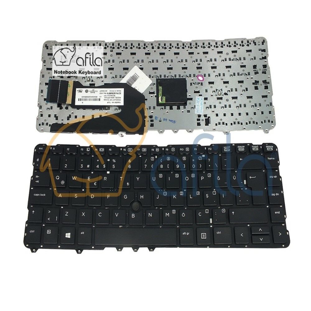 Hp 736658-DD1 Notebook Klavyesi - Siyah - TR / Çerçevesiz