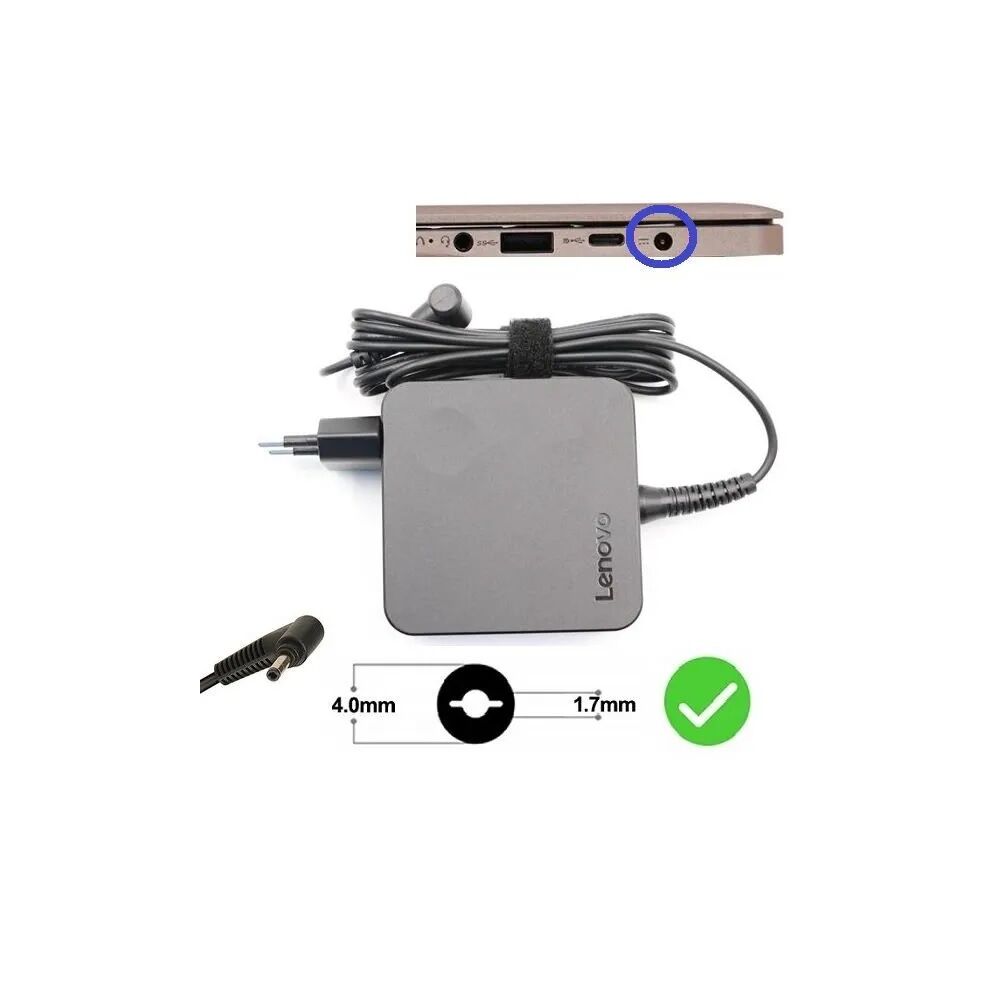 Lenovo uyumlu 20V 3.25A 65W (4.0*1.7mm) ADLX65CLGE2A Adaptörü, Şarj Cihazı (Wall Tip) Orjinal Ürün - Outlet