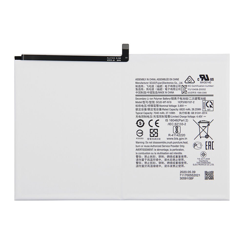 Samsung Galaxy Tab A7 SM-T500 SM-T505 SM-T507 SCUD-WT-N19 Batarya, Pil