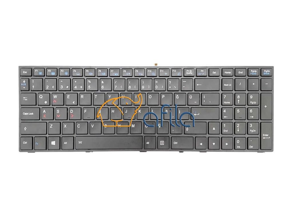 Monster Abra A7 V6.1.2 uyumlu Notebook Klavyesi, Laptop Tuş Takımı (Siyah TR)