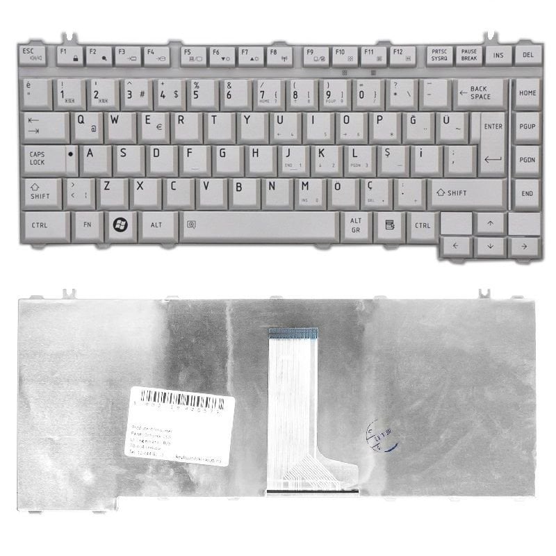 Toshiba Satellite A200-19M A200-1A9 A200-1AA Klavye (Gri TR)