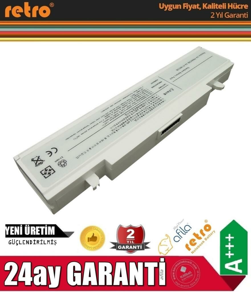 Samsung R522, R580, NP300E5A Notebook Bataryası - Beyaz