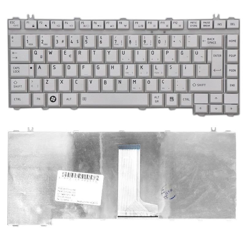 Toshiba Satellite A200-1BW A200-1CC A200-1CG Klavye (Gri TR)