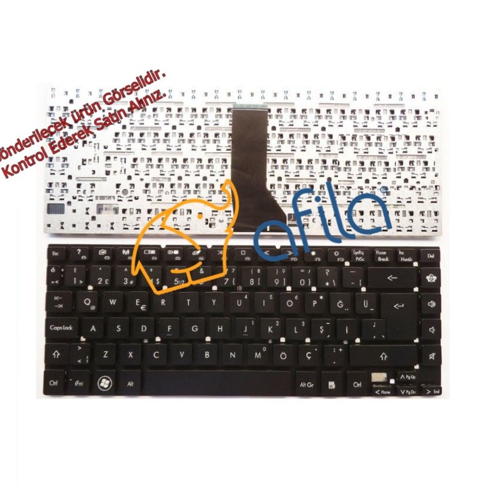 Acer 4755, 3830T, 3830TG Notebook Klavye / Siyah - TR - Muadil