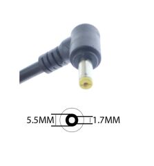 5.5mm*1.7mm Acer Notebook Adaptörü Kablo Ucu (Tamir Kablosu) ( 120W-135W-150W-180W ) Kalın Kablo