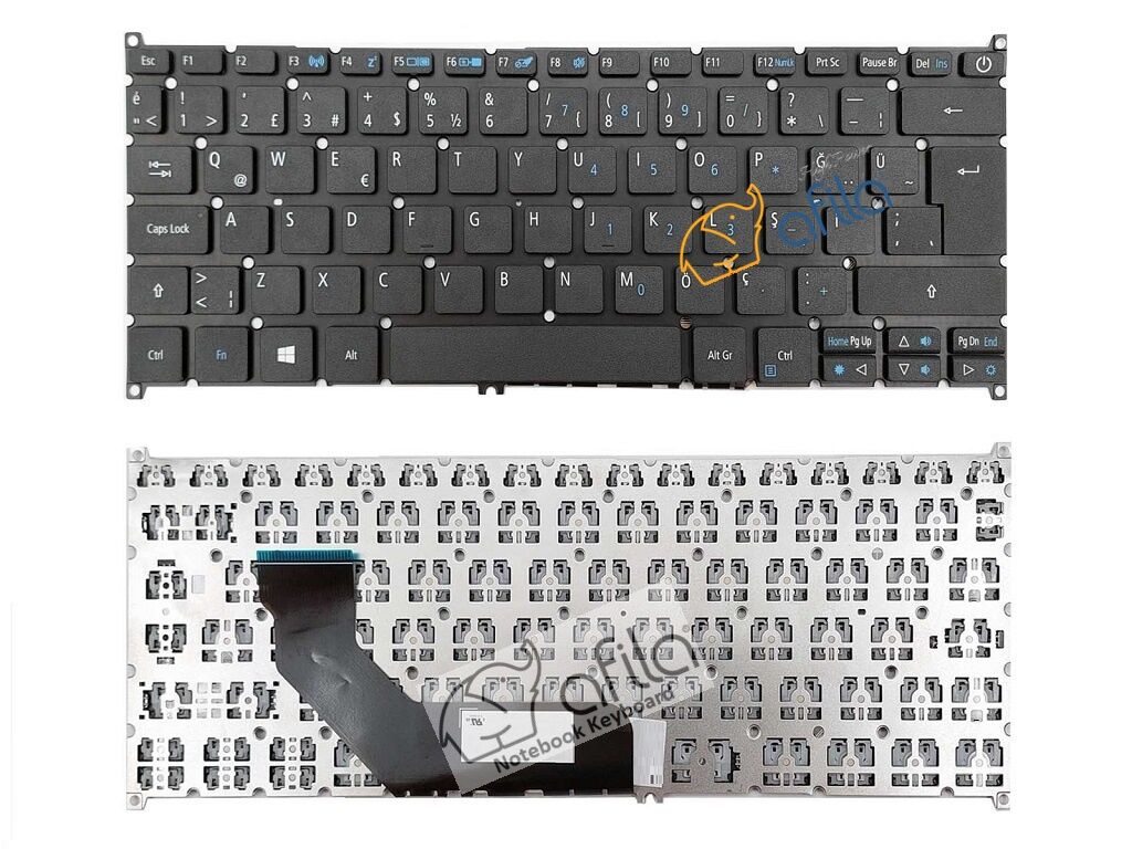 Acer Swift 3 SF314-52, Sf314-52 N17P3 Notebook Klavyesi Siyah TR