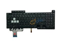 Asus Rog Strix G17 G713QE uyumlu Notebook Klavyesi (Siyah TR) ışıklı - Ver.1 - 4-Zone RGB