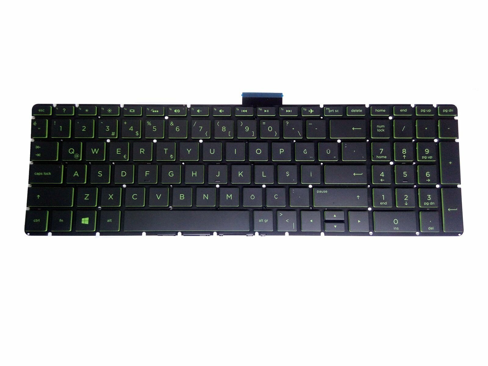 HP Pavilion Gaming 15-dk0002nt 6ZJ35EA Notebook Klavye (Siyah TR) IŞIKLI