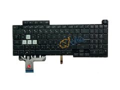 Asus Rog Strix G17 G713QR-HG021 uyumlu Notebook Klavyesi (Siyah TR) ışıklı - Ver.1 - 4-Zone RGB