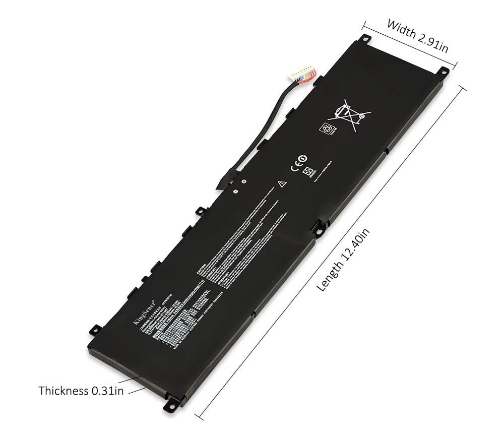 MSI Vector GP76 12UE, 12UEO, 12UG Serisi Notebook Bataryası, Laptop Pili