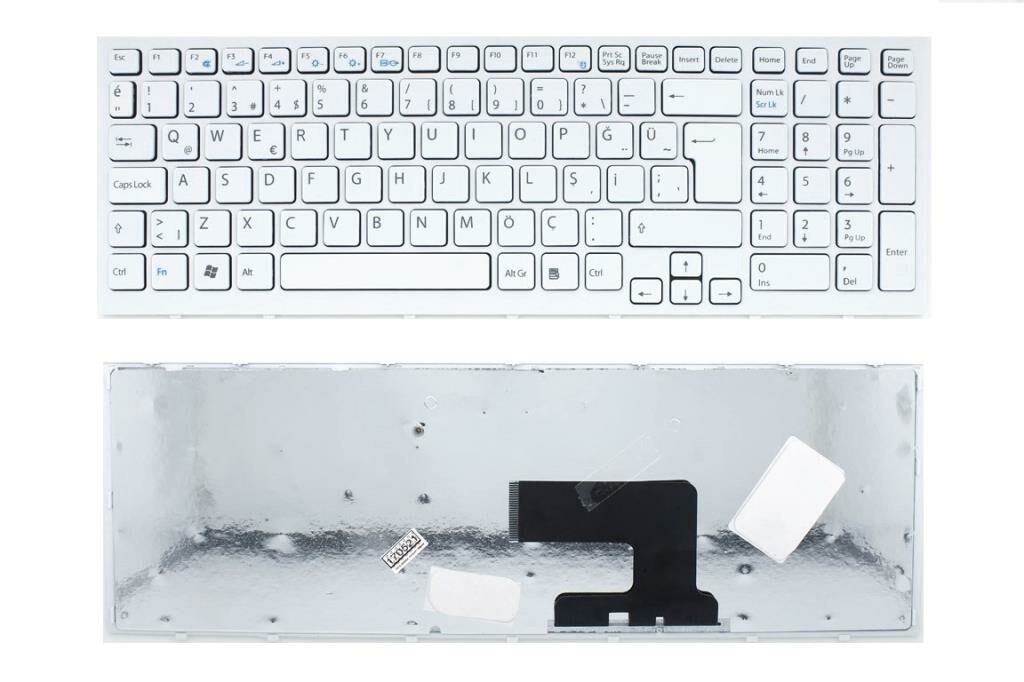 Sony Vaio VPC-EH2HFXP, VPC-EH2HFXW, VPC-EH2IFX Klavye (Beyaz TR)