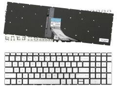 Hp Envy X360 15-cn0003ca 15-cn0003tu uyumlu Klavye, Tuş Takımı (Silver, Gri TR) ışıklı