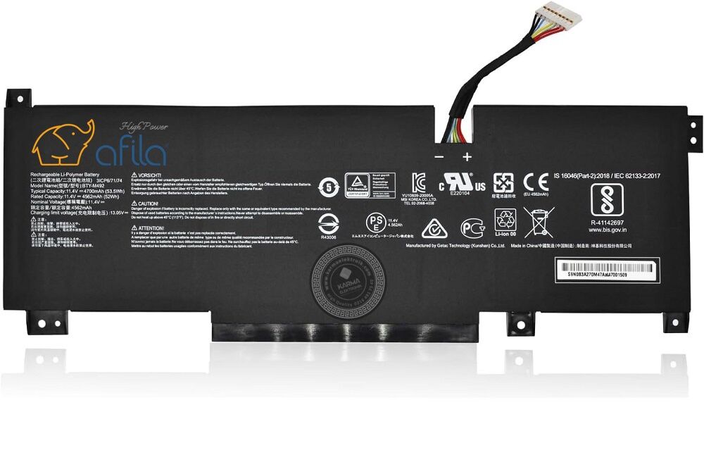 MSI Pulse GL66-11UDK-066JP uyumlu Notebook Bataryası, Laptop Pili (msi)