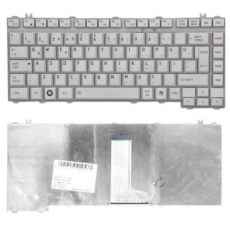 Toshiba Satellite L200 L201 L202 L205 Klavye (Gri TR)