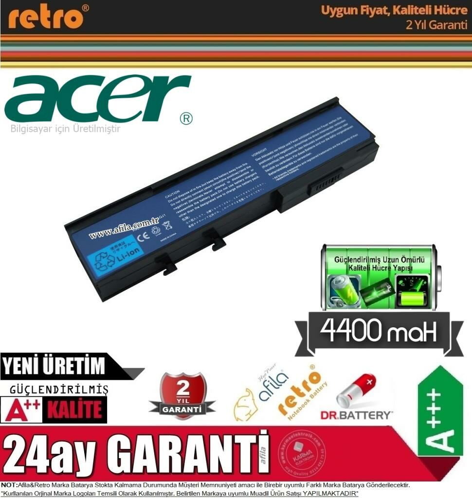 Acer BT.00605.006 BT.00605.007 BT.00605.024 Batarya - Pili