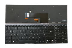 Sony Vaio SVF152A29M, SVF152A29V, SVF152A29W Klavyesi (Siyah TR) ışıklı